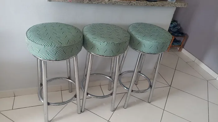Banquetas Alta para Cozinha Barzinho Bancada 3 unidades 