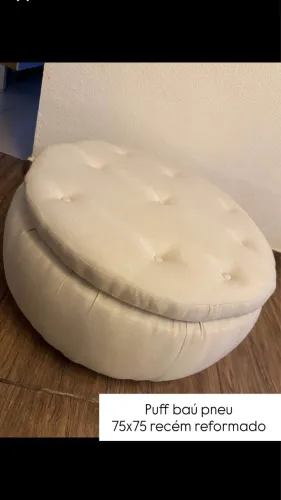 Puff baú recém reformado 75x75