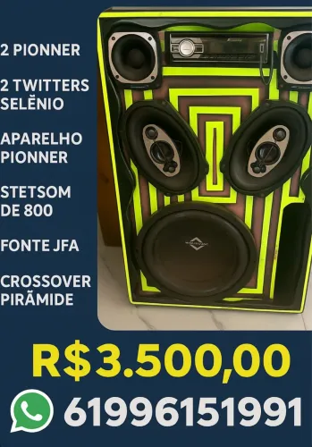 Caixa de som residencial completa