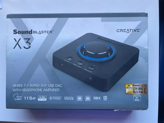 Placa de Som Externa / USB DAC Creative Sound Blaster X3 (Hi-Res 7.1) ?