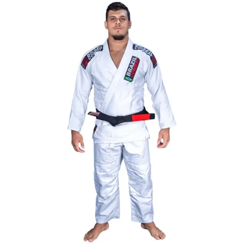 Kimono Brazil Combat Xtra-Lite Jiu-Jitsu - Branco - A3 - NOVO