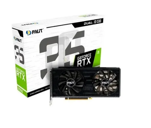 Placa de Vídeo GeForce RTX 3050 8GB Palit