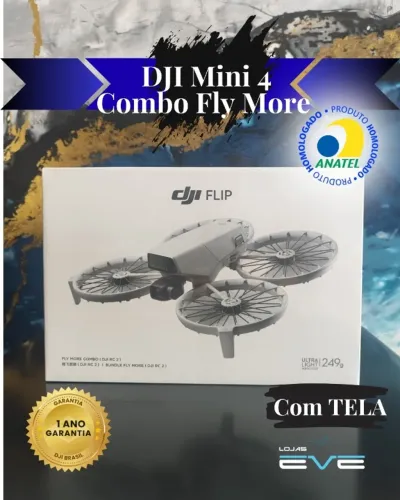 Drone DJI Flip Fly More Combo (Com tela) BR - DJI061