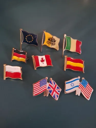 Pin bandeiras de países broches