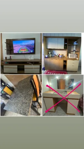 Vende-se (mesa, armário e painel)