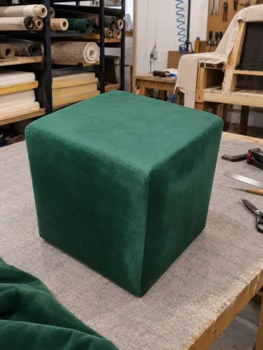 Pufe verde musgo