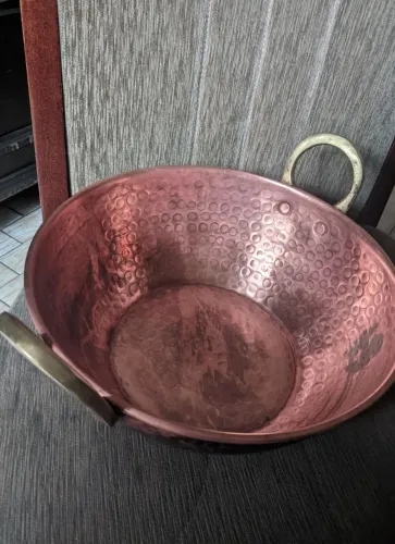 Tacho de cobre, 26 cm de circunferencia