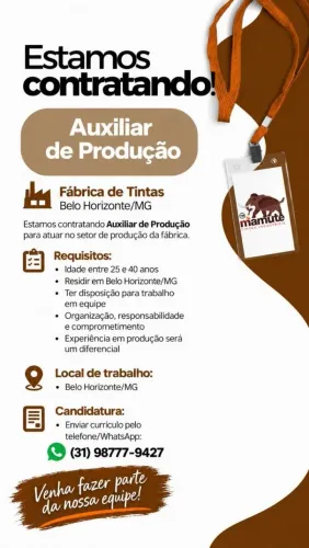 Auxiliar de produção