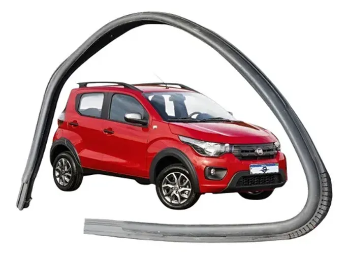 Borracha Vidro Porta Dianteira Esquerda Fiat Mobi 2018 Uzad0