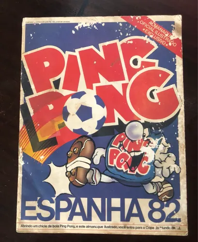 Álbum Copa do Mundo 82 - Ping Pong original