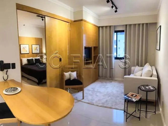 Studio à venda em Moema no Mercure SP Privilege, mobiliado, com vaga e alto potencial de r