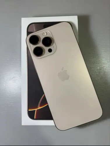iPhone 16 pro max 90% bateria e cor gold ! nunca aberto e novo