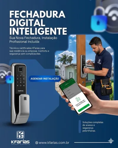 Fechadura Digital INTELBRAS (VALOR JÁ INSTALADO)