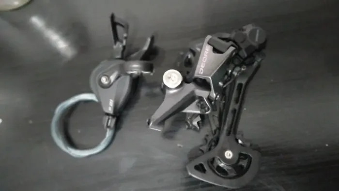 Kit shimano deore 12v câmbio e trocador