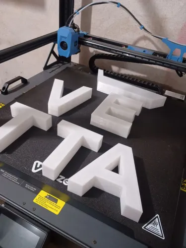 Letras caixa 3D