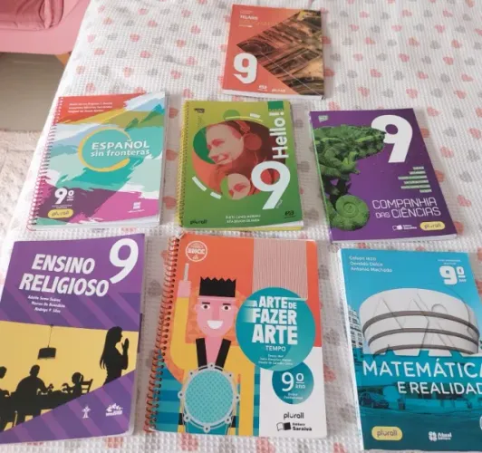 Coleção de livros didáticos 9 ano da plataforma Plurall (Somos Educação)