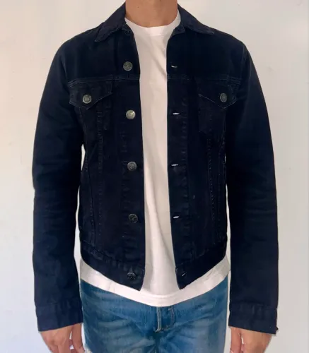 Jaqueta jeans preta Noir, Le Lis