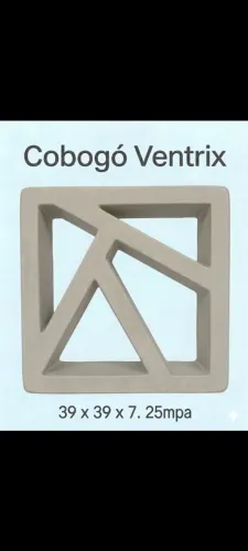 Cobogo elemento vazado Ventrix 39x39 design moderno peças únicas em BH direto da fábrica 