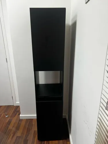 Armário Para Bebedouro 2 Portas - Cor Preta