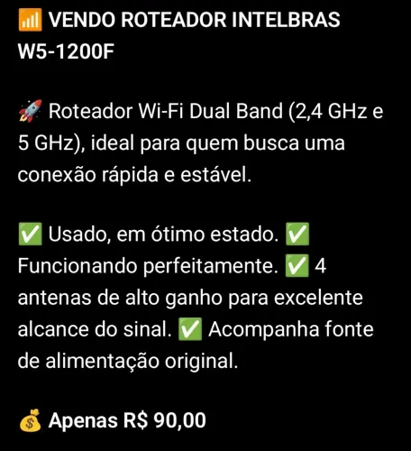 Roteador Intelbras 