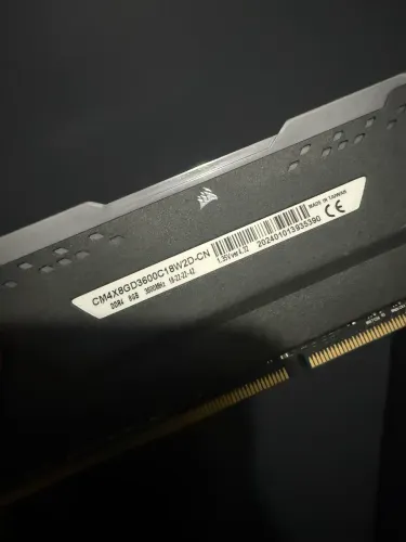 Memória ram 1x8gb 3600mhz
