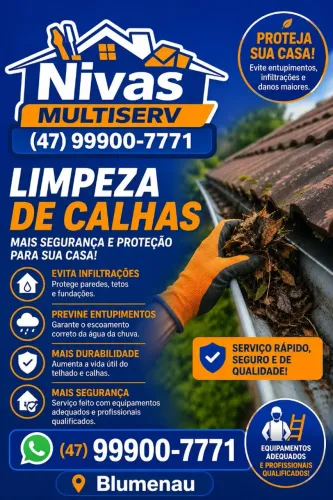 Limpeza de calhas