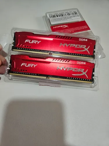 2 memória ram DDR4 2x8gb 2400mhz da hyperx