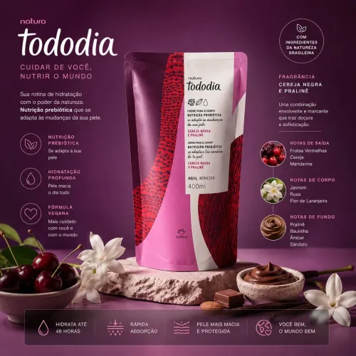 Creme tododia natura amora vermelha