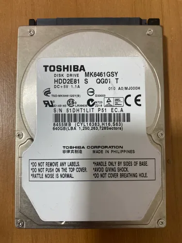 HD TOSHIBA 640GB