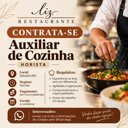 Auxiliar de Cozinha