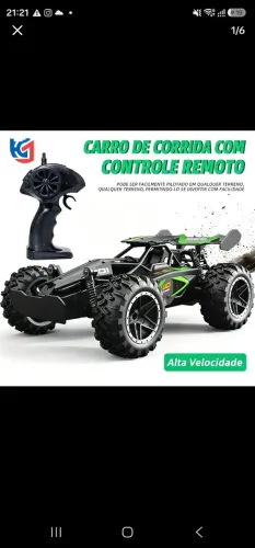 Carrinho de brinquedo potente controle remoto