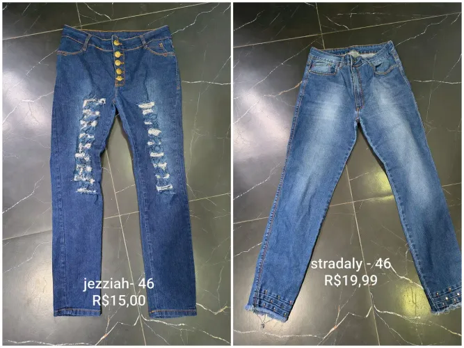 Nove calças jeans Tam 46 valor a partir de