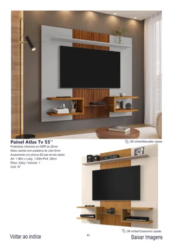 PAINEL ATLAS PARA TV ATE 55 POLEGADAS