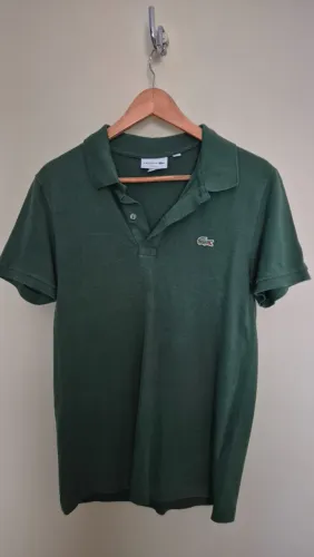 Polo Lacoste Slim Fit Verde Oliva - Original