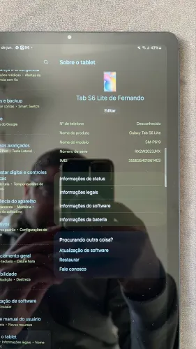 Tablet Samsung Galaxy Tab S6 Lite com Caneta - 4G 10,4? Wi-Fi 128GB