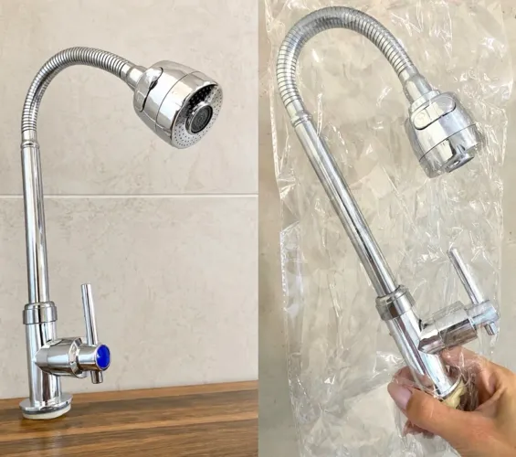 Torneira flexível gourmet P/ pia de bancada