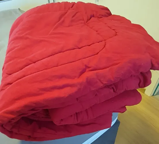 Edredom algodão casal vermelho(loja zelo)