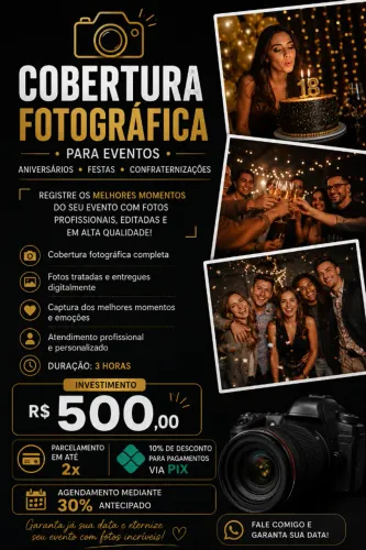 COBERTURA FOTOGRÁFICA DIGITAL PARA EVENTOS