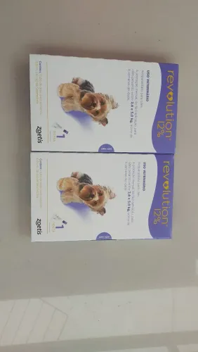 Revolution 12% para cães 2,6 a 5 kg - Novo e lacrado