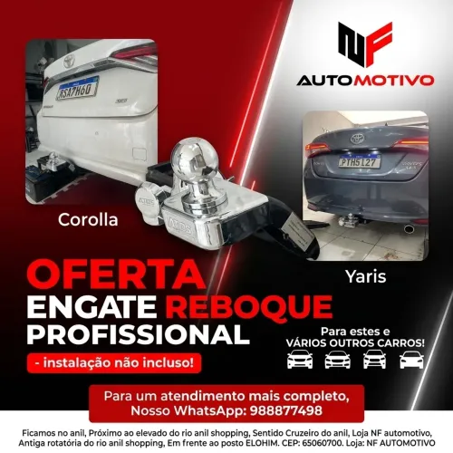 Engate reboque Corolla / Yaris e vários outros carros