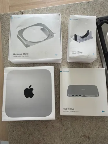 Mac Mini M2 8gb 256SSD + pacote completo suporte / expansão.