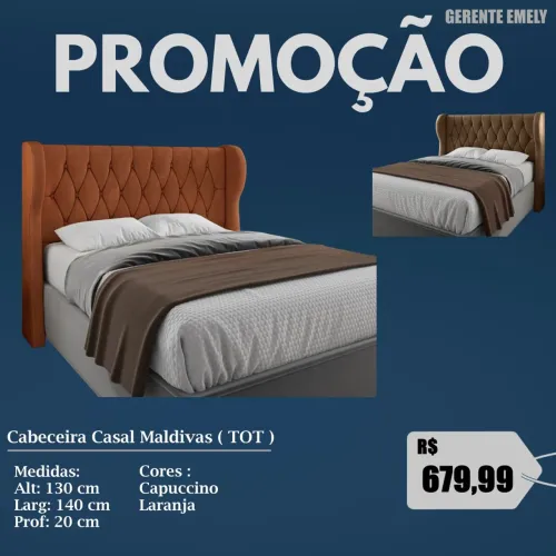 Cabeceira Casal Maldivas 