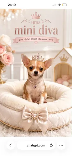 Chihuahua Femea em até 18x no cartão