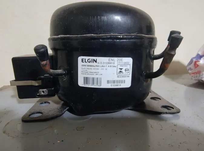 Motor compressor para bebedouro de água Elgin 1/12 Hp 220 voltz 