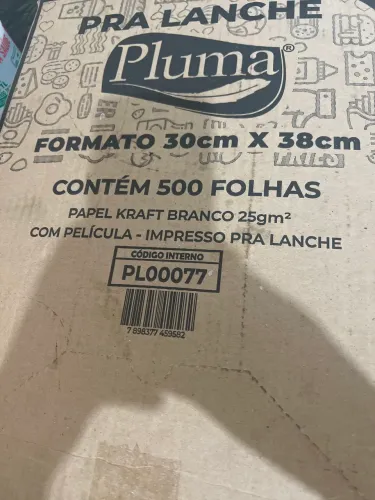 Oportunidade Papel para embrulhar hambúrguer Pluma