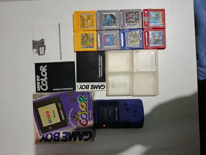GAMEBOY COLOR PURPLE COMPLETO ORIGINAL