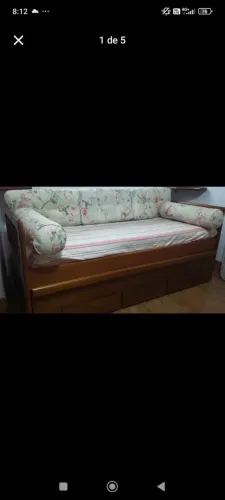 Bi cama de solteiro madeira maciça 