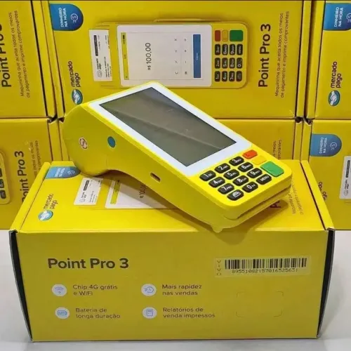 Maquininha de cartão Mercado Pago Point Pro 3 loja Loja Física Garantia Nota Entrega Rápid