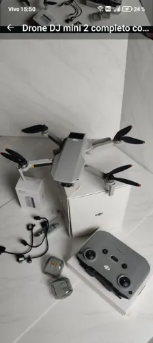Drone. Djmini 2..todo revisado. Bateria reserva nova... Hélice nova. Todo completo....