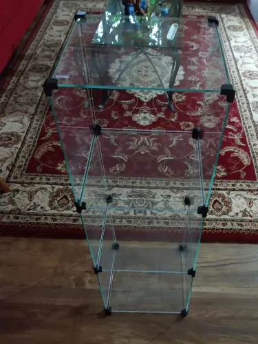 Estante balcão de vidro